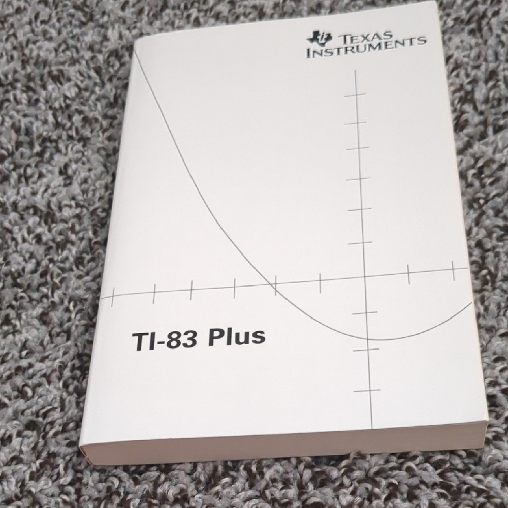 Texas Instruments TI-83 Plus Manual with Graph Design